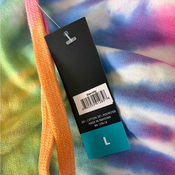 Colorful Women's Tie-Dye Hoodie, SZ L NWT MSRP $29.99 - Picture 2 of 3